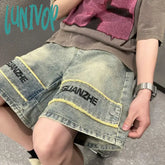 Lunivop Unisex Style Women’s American Vintage Denim Shorts Summer New Fashion Female Premium Thin